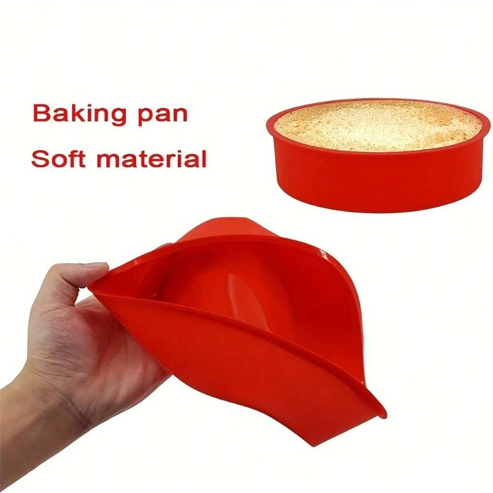 4/6/8 Inch Silicone Round Cake Mold Nonstick Baking Pan for Mousse
