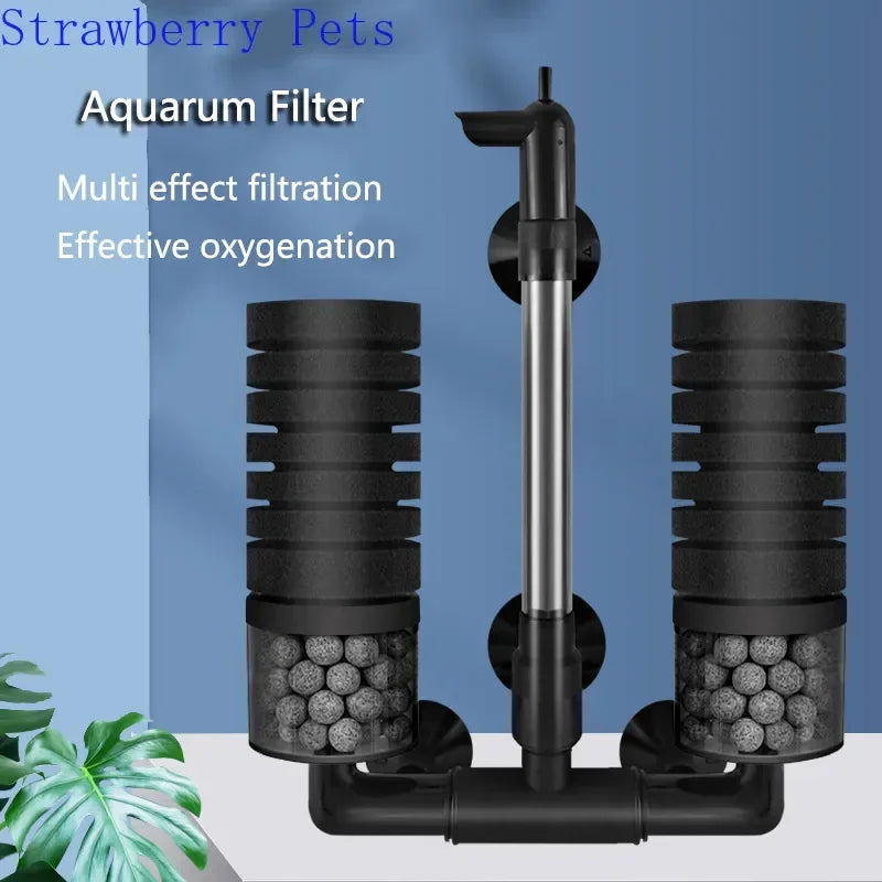 New Aquarium Filter for Aquarium Fish Tank Air Pump Skimmer