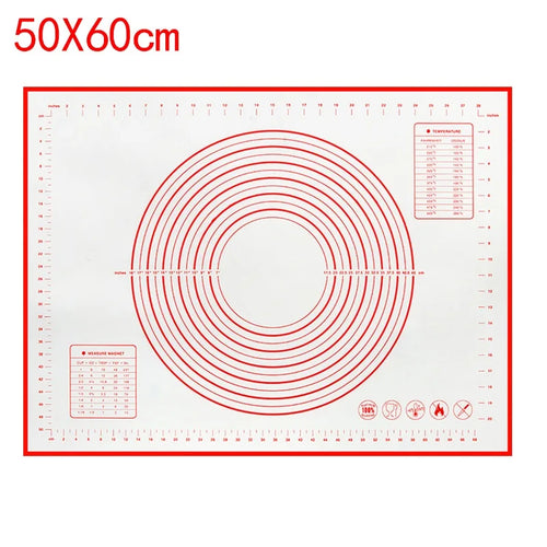 UNTIOR 1PCS Silicone Baking Mat Kneading Pad Dough Mat Pizza Cake