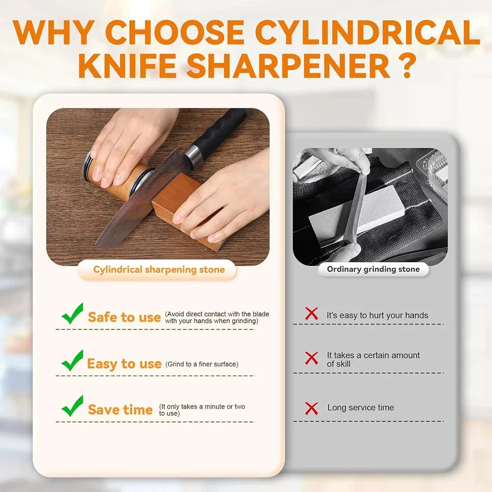 Rolling Knife Sharpener For Straight Edge Knife Sharpener Kit With