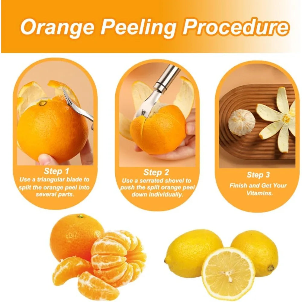 Orange Peelers Orange Peeler Tool Citrus Peeler Stainless Steel Slicer
