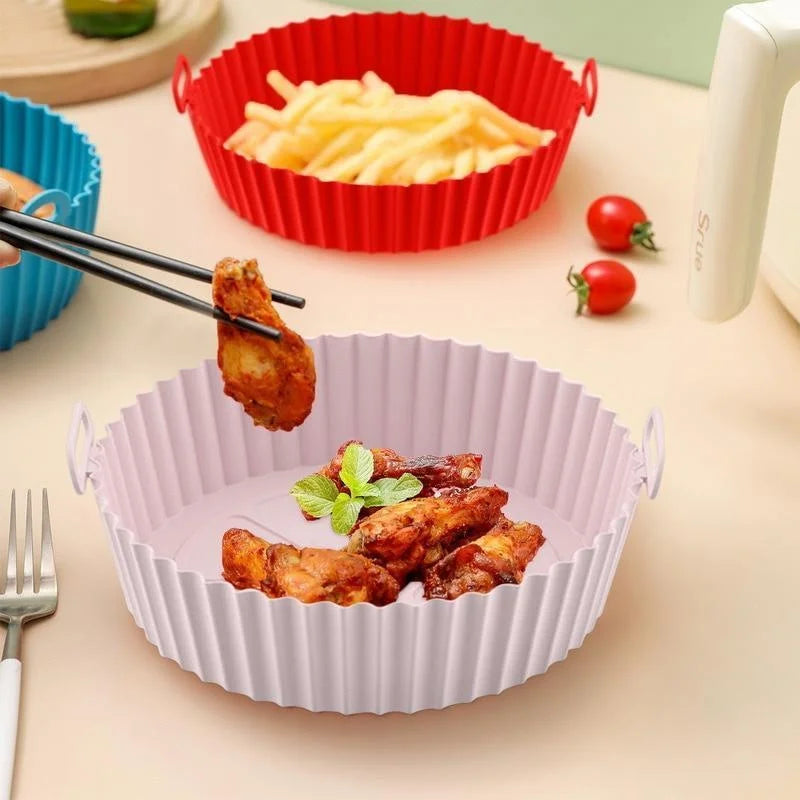 Air Fryer Silicone Liners Air Fryer Silicone Pot Reusable Silicone Air