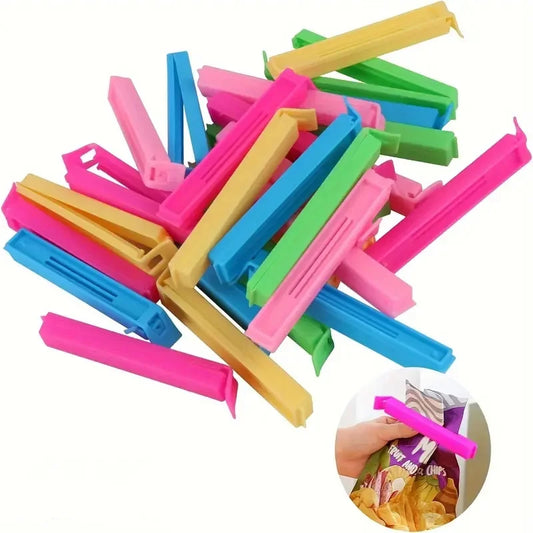 5-30pcs Colorful Sealing Clips Moisture-Proof Fresh-Keeping Snack Bag