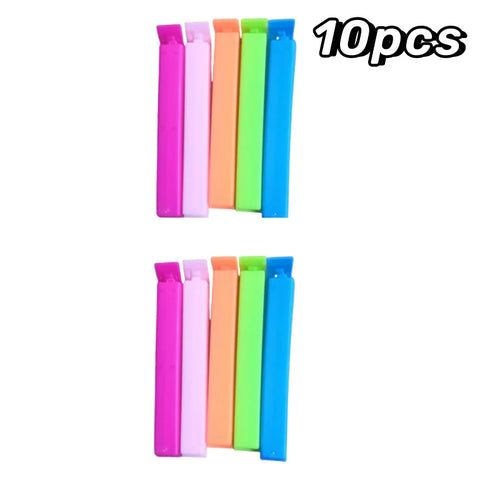 5-30pcs Colorful Sealing Clips Moisture-Proof Fresh-Keeping Snack Bag
