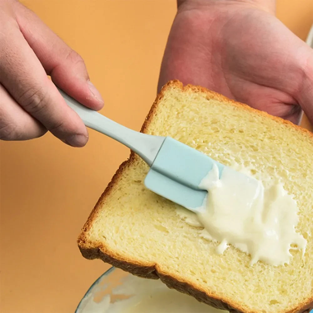 3Pcs Cream Scraper DIY Bread Cake Butter Spatula Mixer Oil Brush