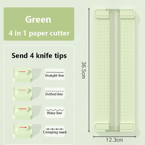 1PC 4 in 1 two-way paper cutter, manual office paper cutter, send 4