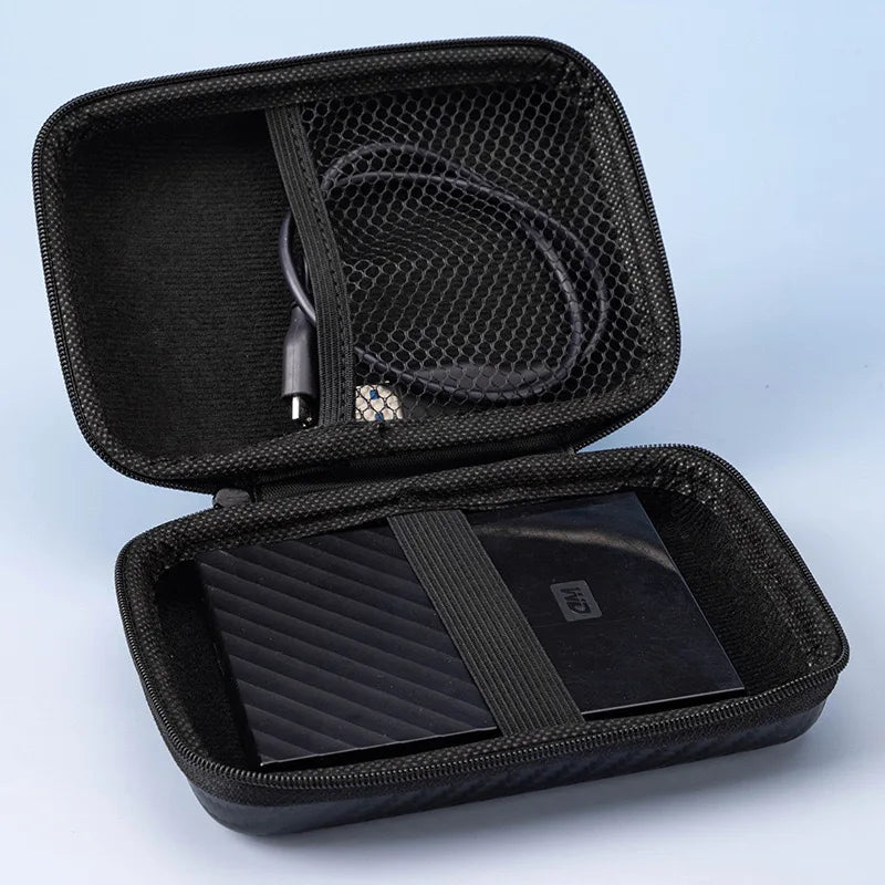 1/2pcs Portable Eva Storage Bag Zipper Pouch Mobile Phone Charger