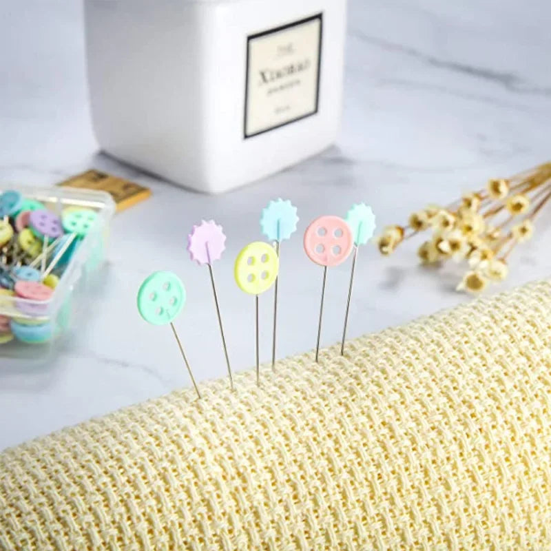 100PCS Clothing Manual Positioning Needle Pin Shaped Sewing