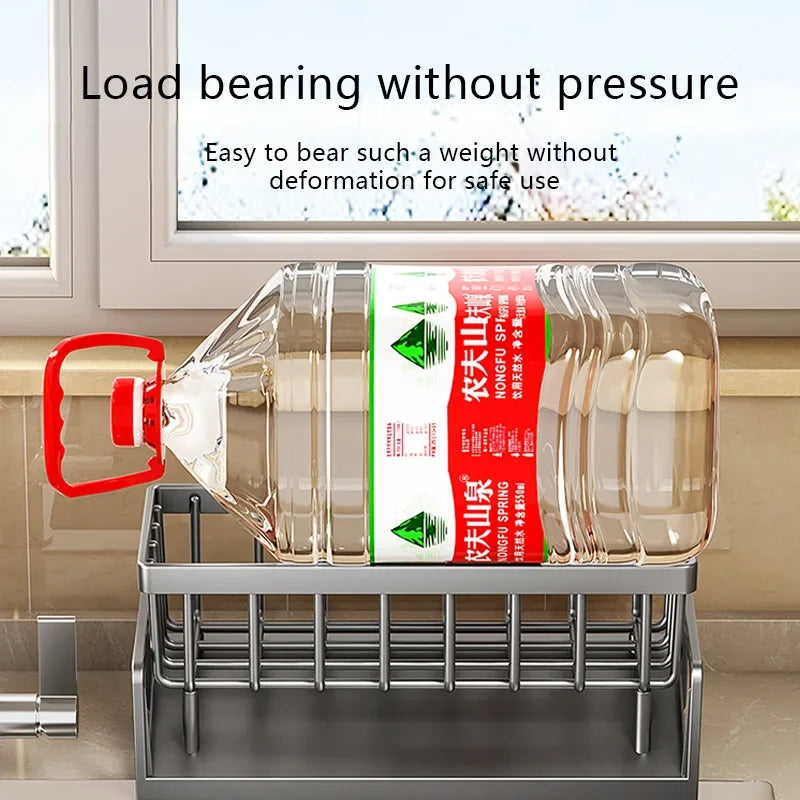 Kitchen Sponge Rack Drain Water Place Dish Soap Organize Rags Multi