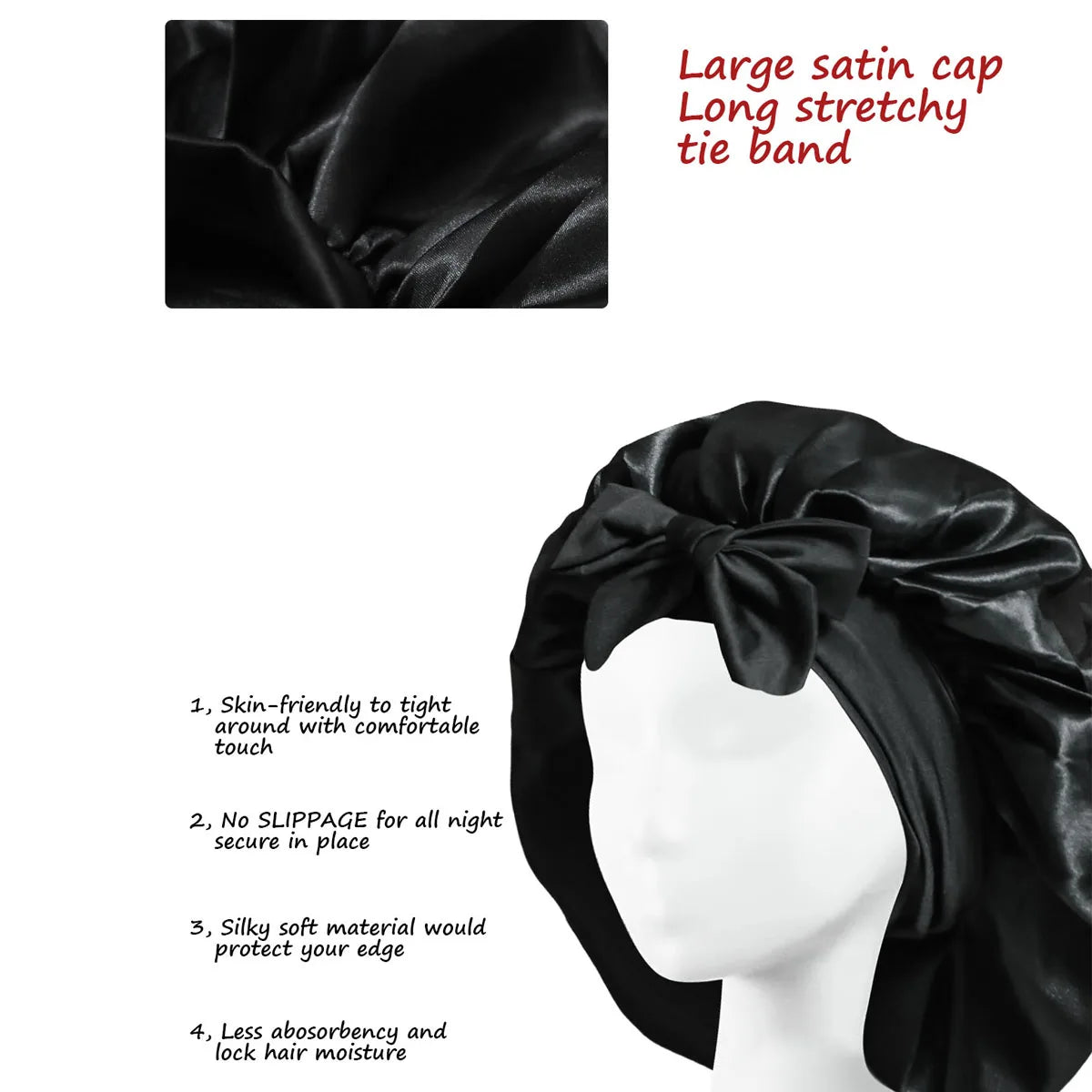 Silk Bonnet for Sleeping Women Satin Bonnet Hair Bonnet night sleep