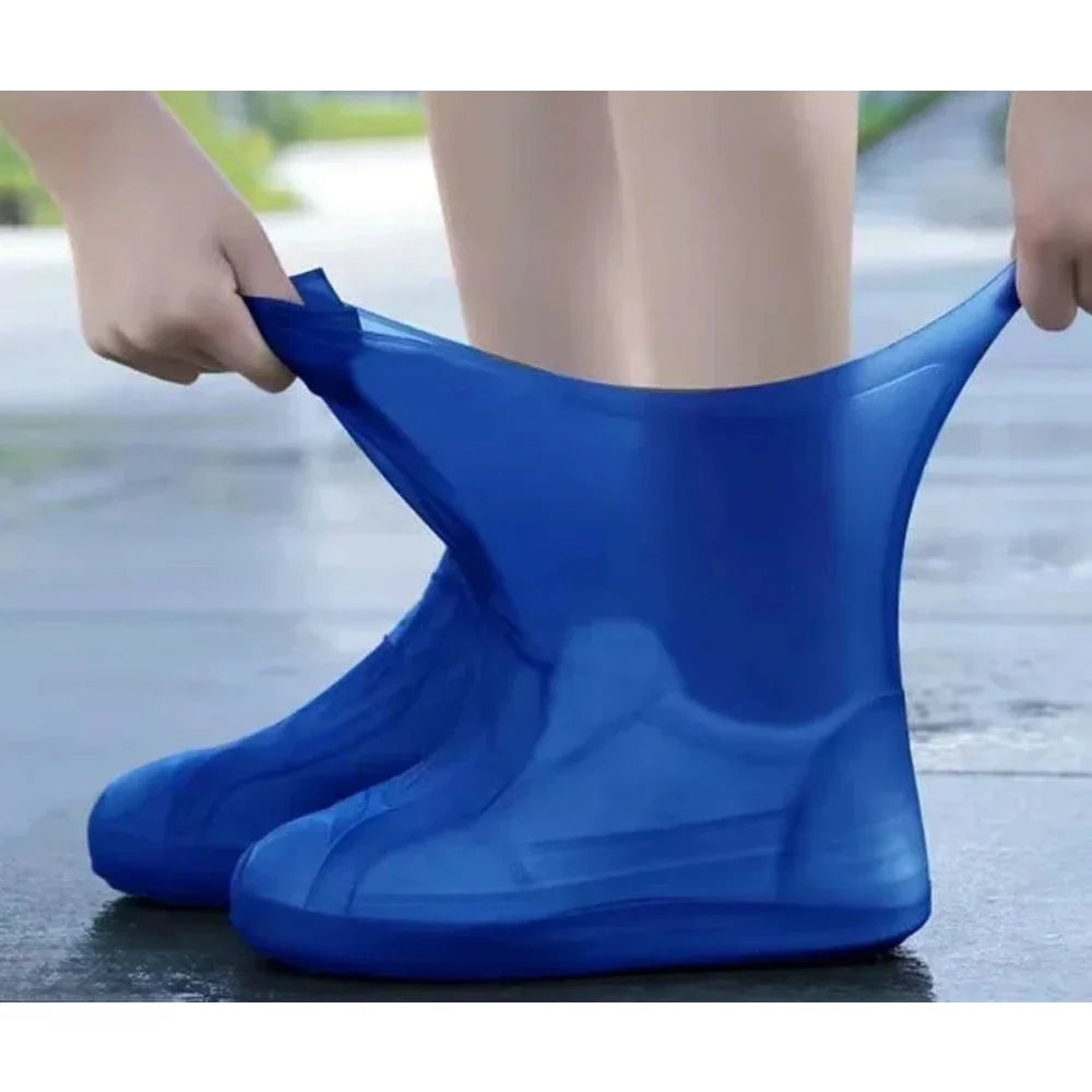1 Pair latex WaterProof Shoe Covers Lip-resistant Rubber Rain Boot