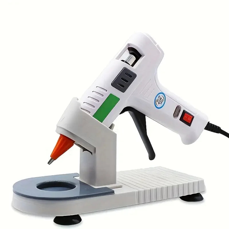 1pc Hot Glue Gun Holder Plastic Hot Melt Glue Gun Base Stand Organizer