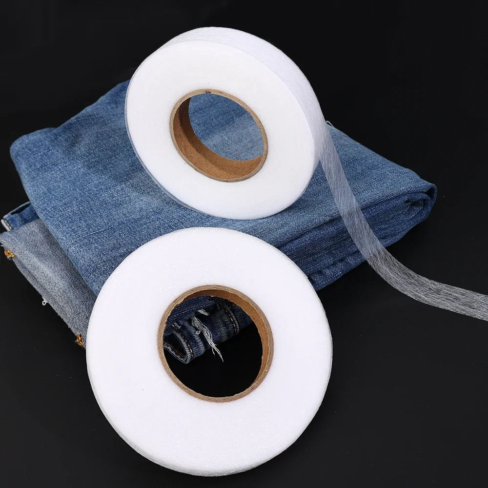60M Pants Hem Tape Self-Adhesive Edge  Jean Clothes Length Shorten DIY