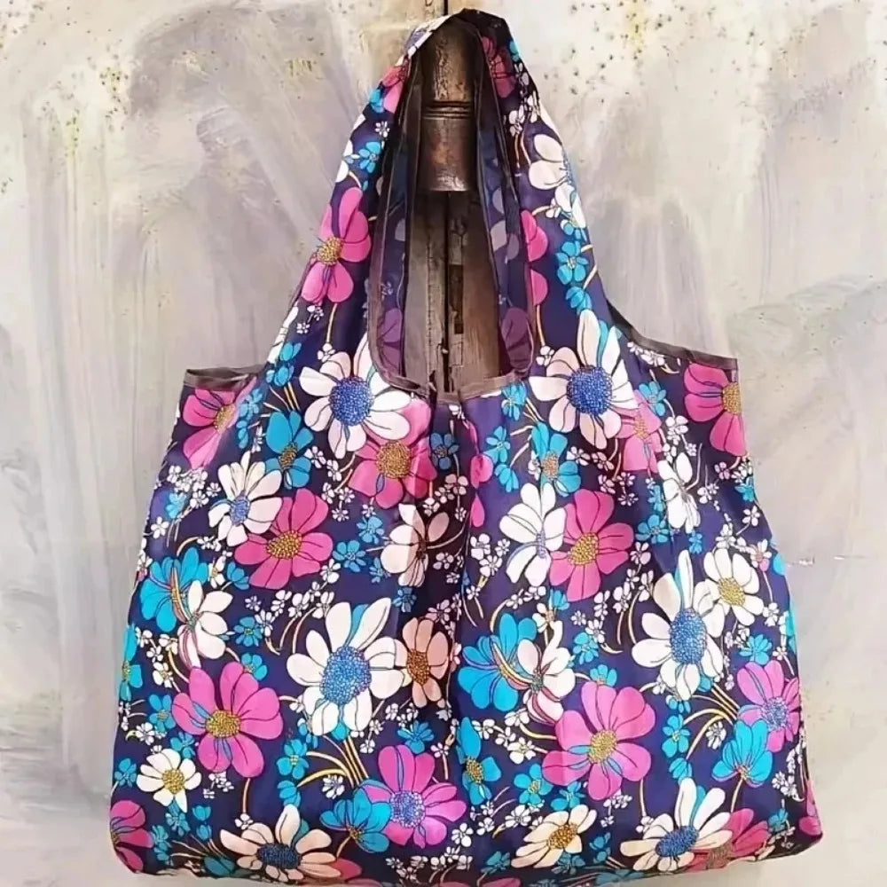 Large Capacity Home Storage Grocery Bag Versatile Folding Shopping Bag