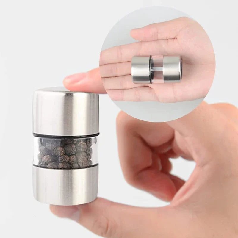 1 PCS Portable Manual Salt Pepper Grinder Stainless Steel Mini Mill