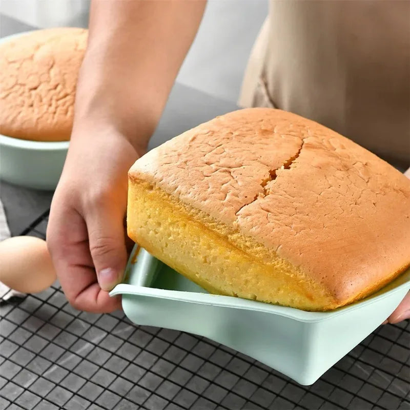 1/4Pcs Silicone Square Cake Plate Non-Stick Brownie Pot with Anti-Slip