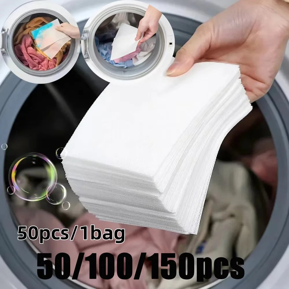50/100/150pcs 50pcs/1bag Anti-Staining Laundry Tablet Color Catcher