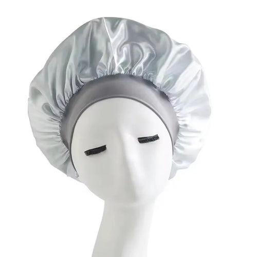 Bonnet Sleeping Cap Nightcap High Elastic Wide Brim Satin Night Hat