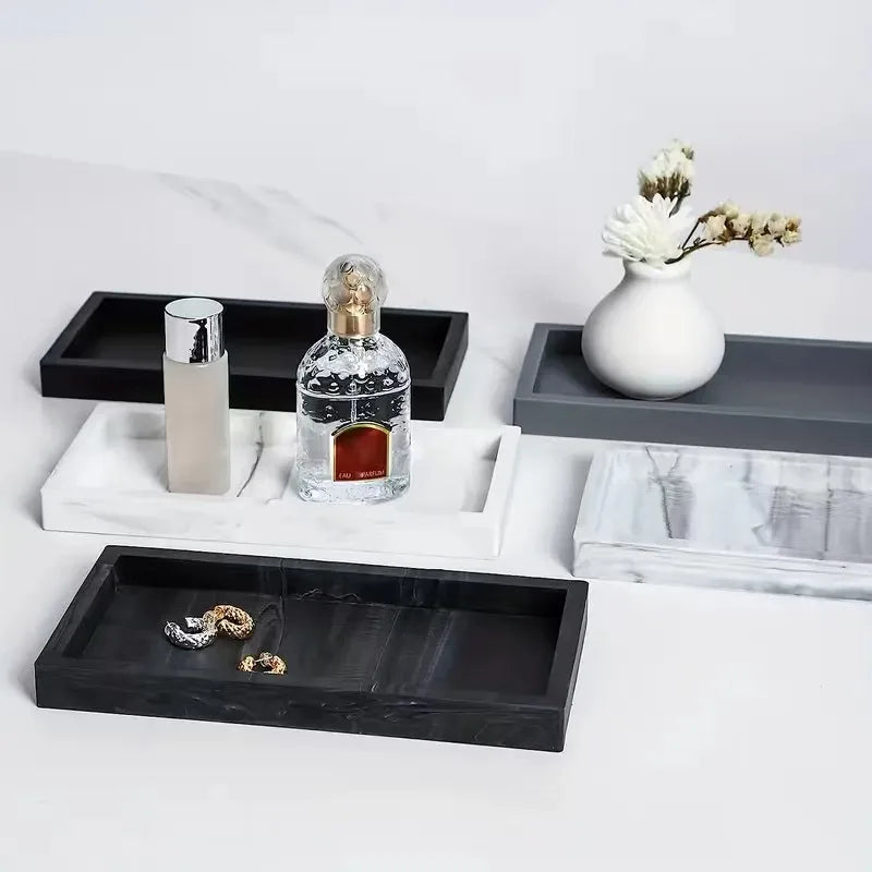 A multifunctional bathroom countertop storage tray, hand sanitizer