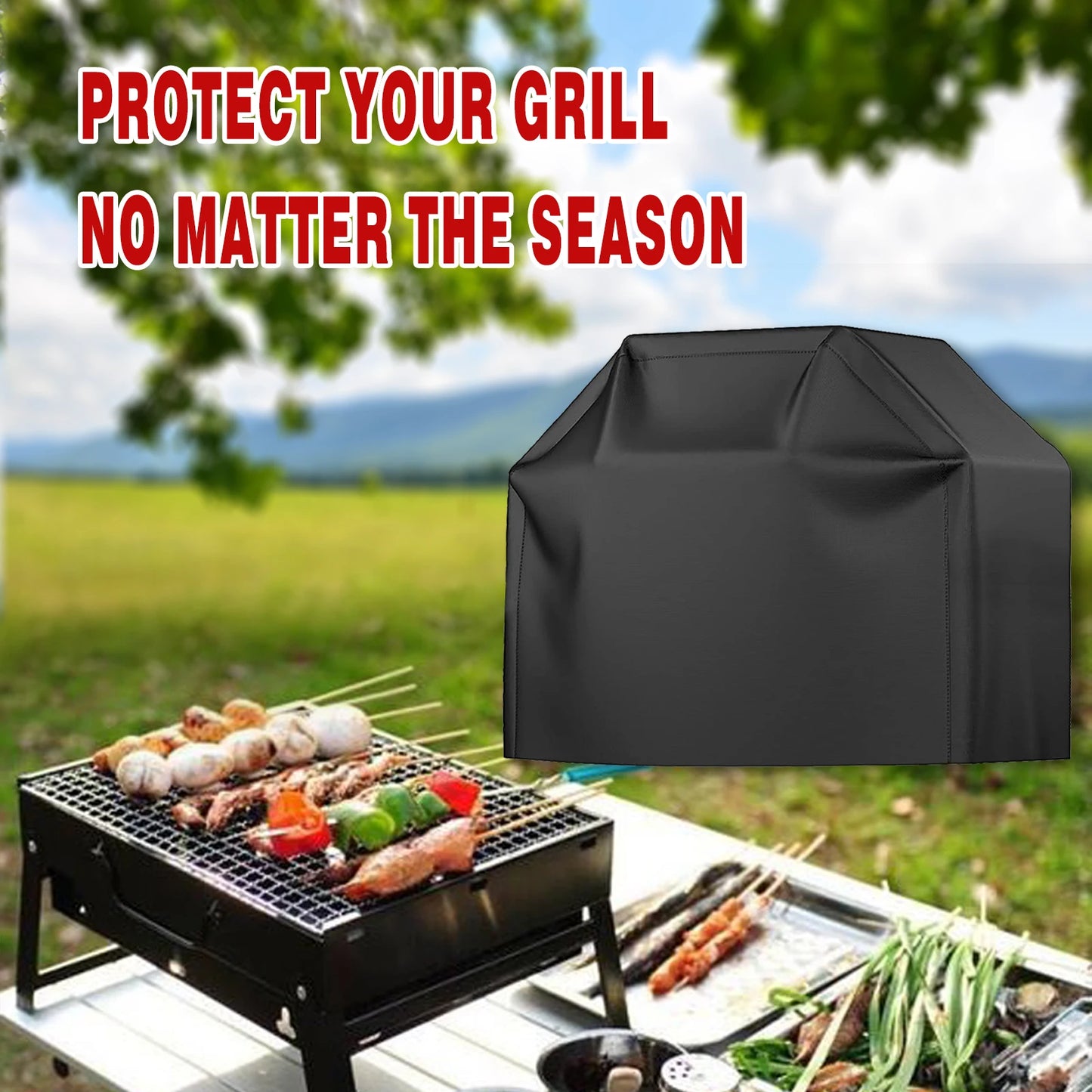 Multiple Size Grill Cover, Heavy Duty Waterproof Barbecue Gas Grill
