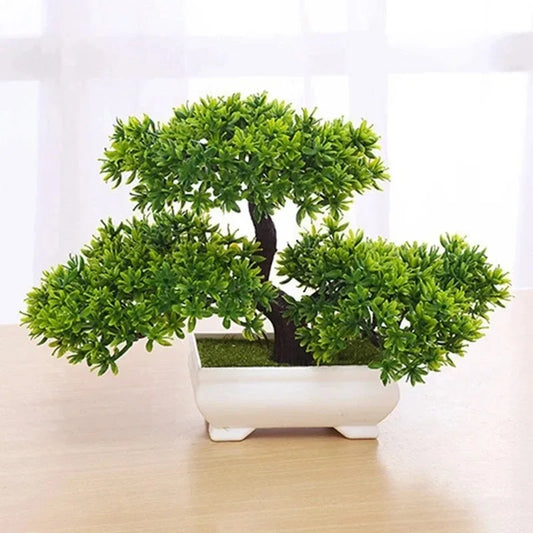 Artificial Plants Bonsai Simulated Tree Potted Plants Fake Flowers
