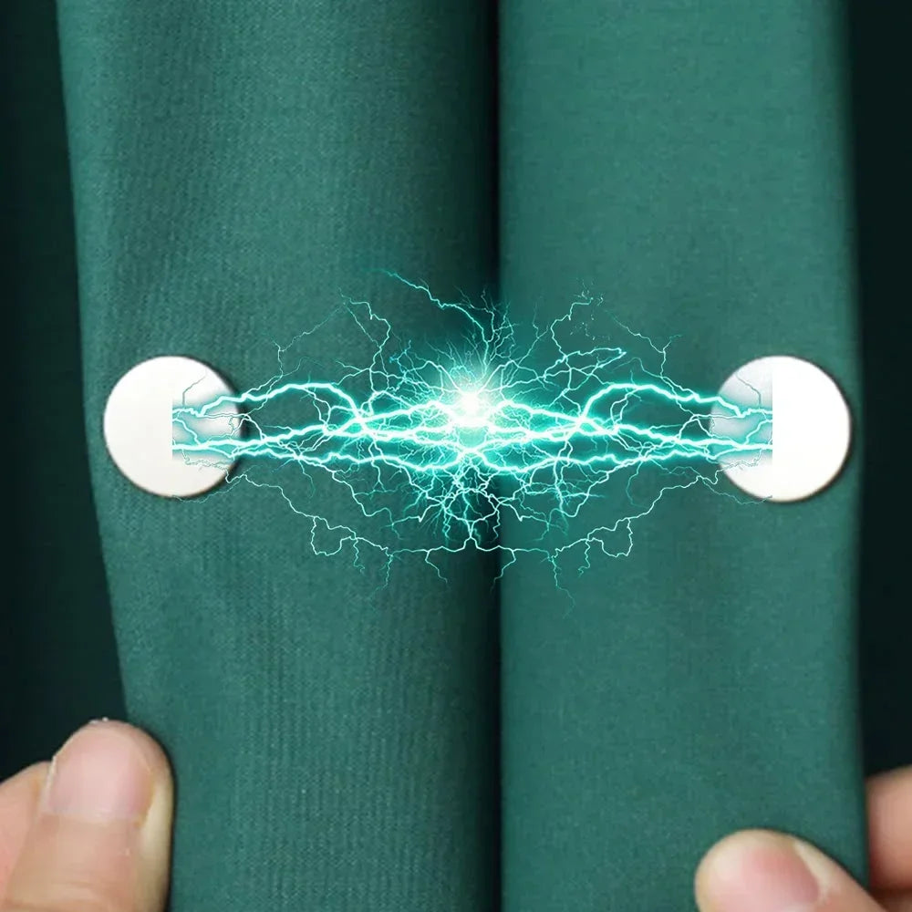 4/8Pairs Curtain Magnetic Button Detachable Curtain Fix Fastener Clip