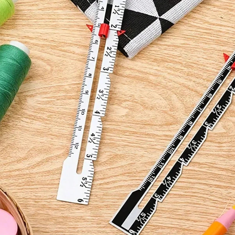 1pc Metal Sliding Guage, Sewing Measuring Tool, Sewing Guage For