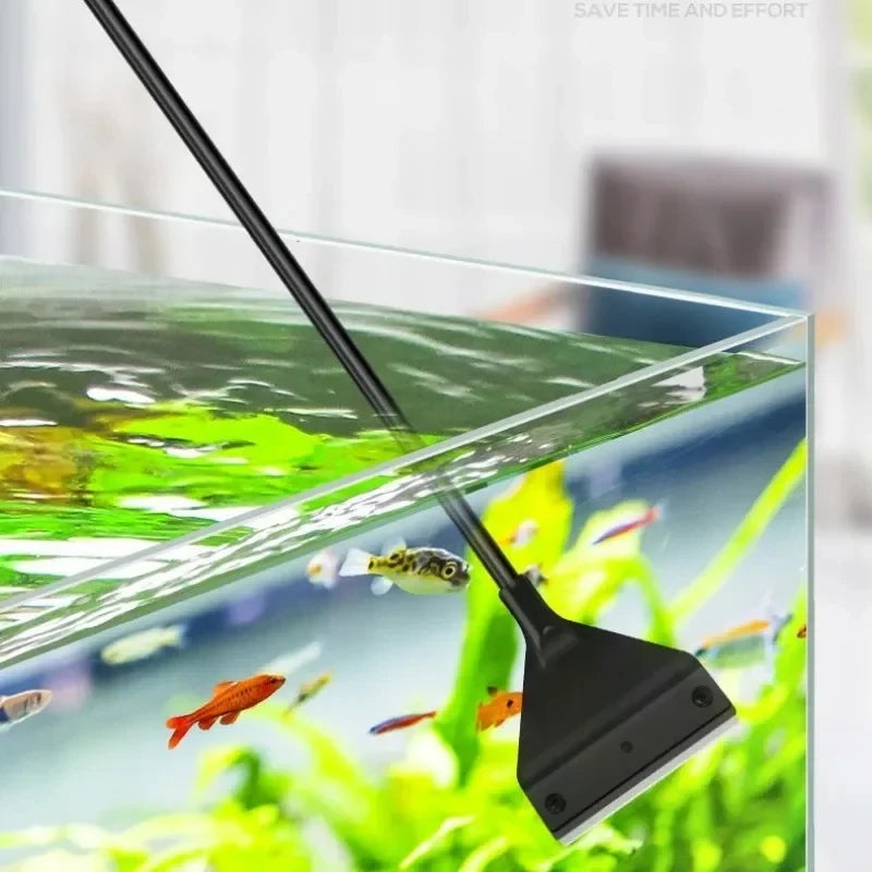 Aquarium cleaning tools flat sand algae removal dual-use glass algae