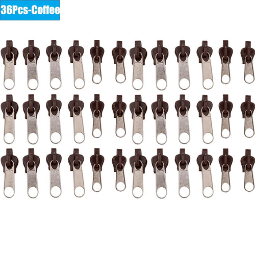 6/36pcs Fix Zip Puller Universal Instant Zippers Fix Zipper Repair Kit