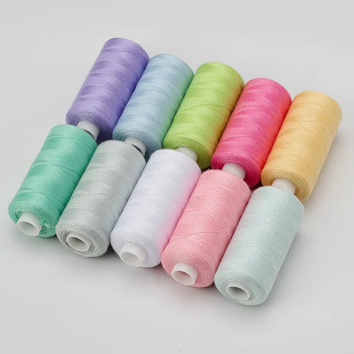 1 Set OF 10 Rolls Polyester 402 Sewing Thread For Manual and