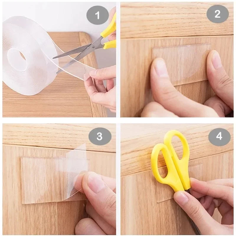 3M Nano Tape Double Sided Tape Transparent Reusable Waterproof