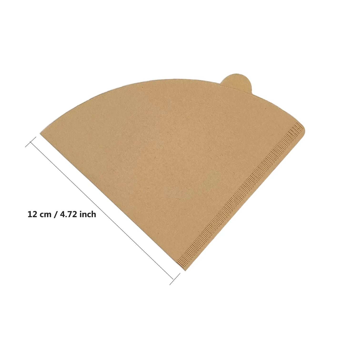 Cone Coffee Filters, 100 Count 1-4 Cups Unbleached Natural Brown V02