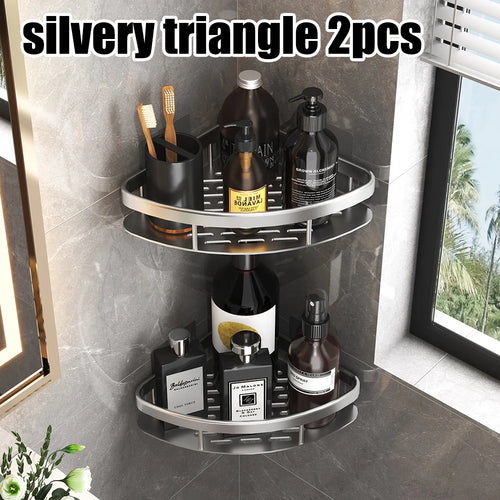 Wall Hanging Corner Rectangular Rack Bathroom Shelf Towel Rack Shelves