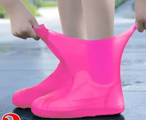 1 Pair latex WaterProof Shoe Covers Lip-resistant Rubber Rain Boot