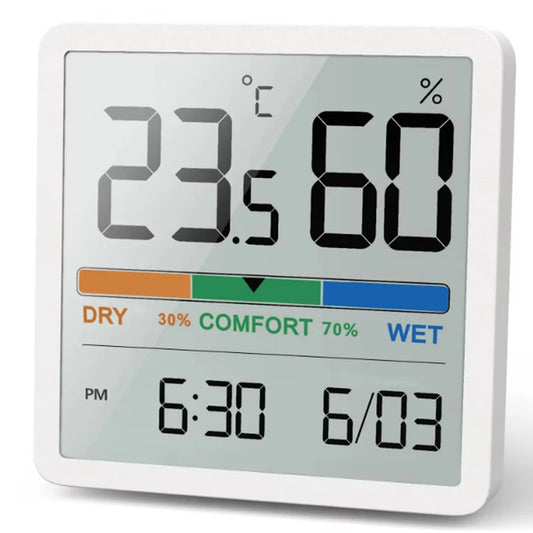2024 New Digital Home Indoor Temperature Humidity Meter LCD Digital