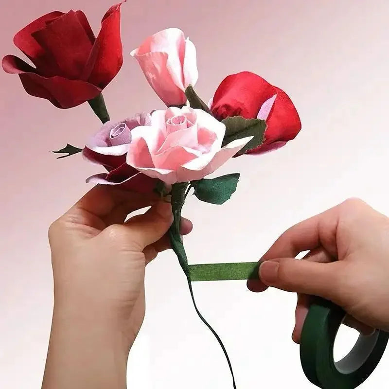 20m Floriculture Tape Self-adhesive Bouquet Floral Stem Paper Tape