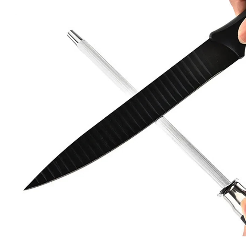 26cm Professional Carbon Steel Knife Sharpener Rod Durable Knife
