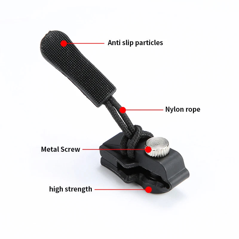 Universal Detachable Metal Zipper Slider Puller Detachable Instant