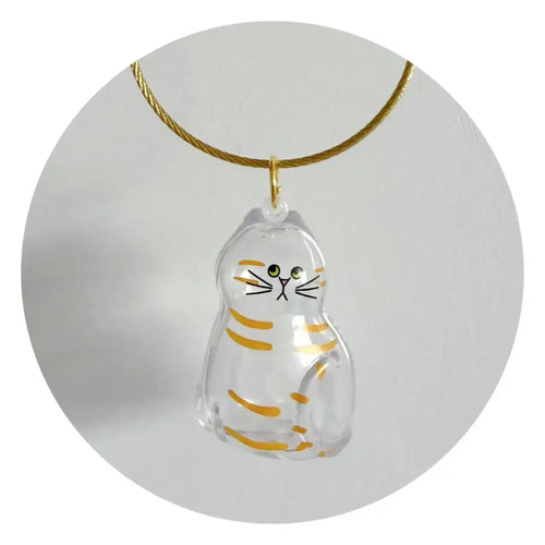 Transparent Cute Cat Keepsake Keychain Lovely Dog/Cat Shape Pet Hair