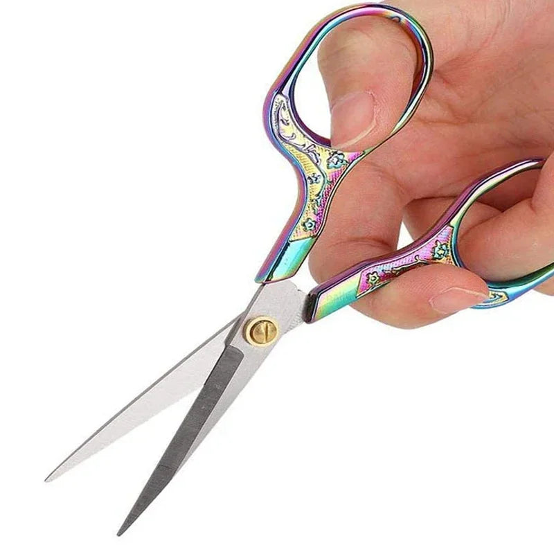 1PC Stainless Steel Vintage Scissors Sewing Fabric Cutter Embroidery