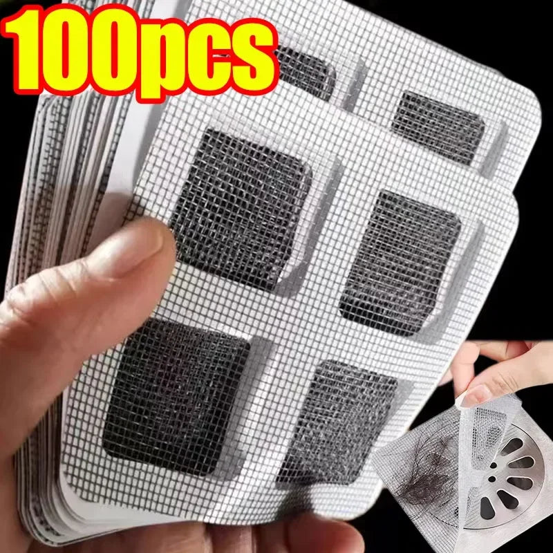 Disposable Hair Drain Catcher Mesh Anti-blocking Filter Floor Drains