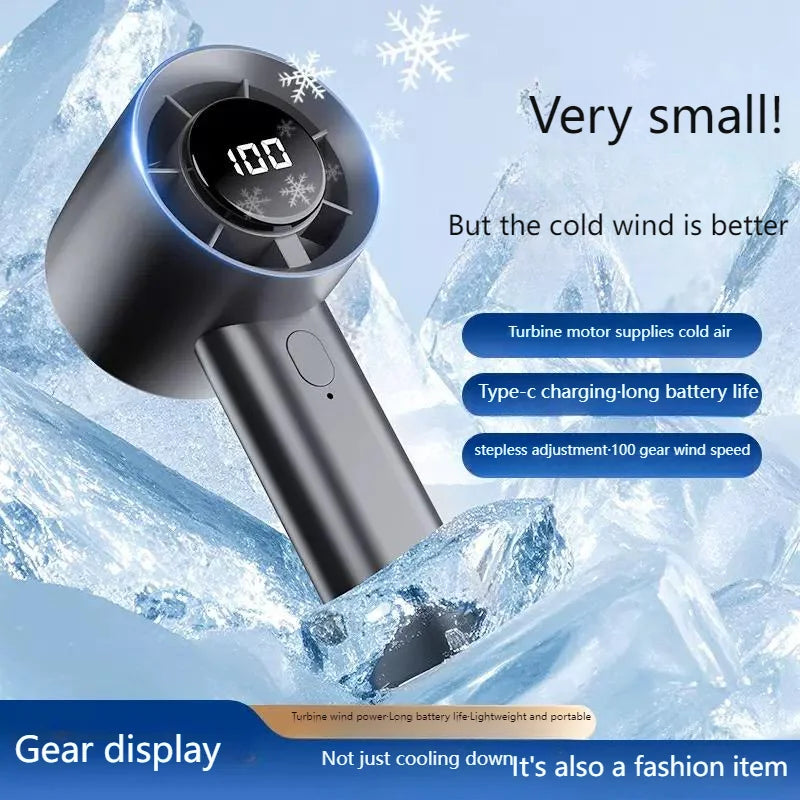 Portable Mini Handheld Fan with LED Display Semiconductor