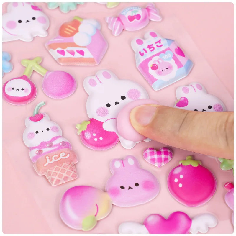 Cute Bunny Stereo Foam Stickers  Self-Adhesive Stickers for