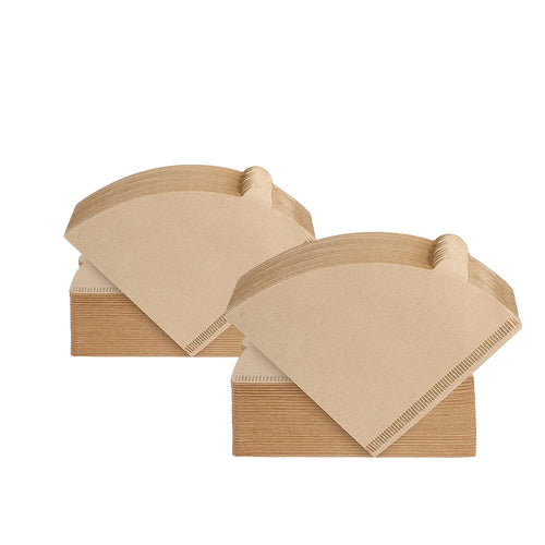 Cone Coffee Filters, 100 Count 1-4 Cups Unbleached Natural Brown V02