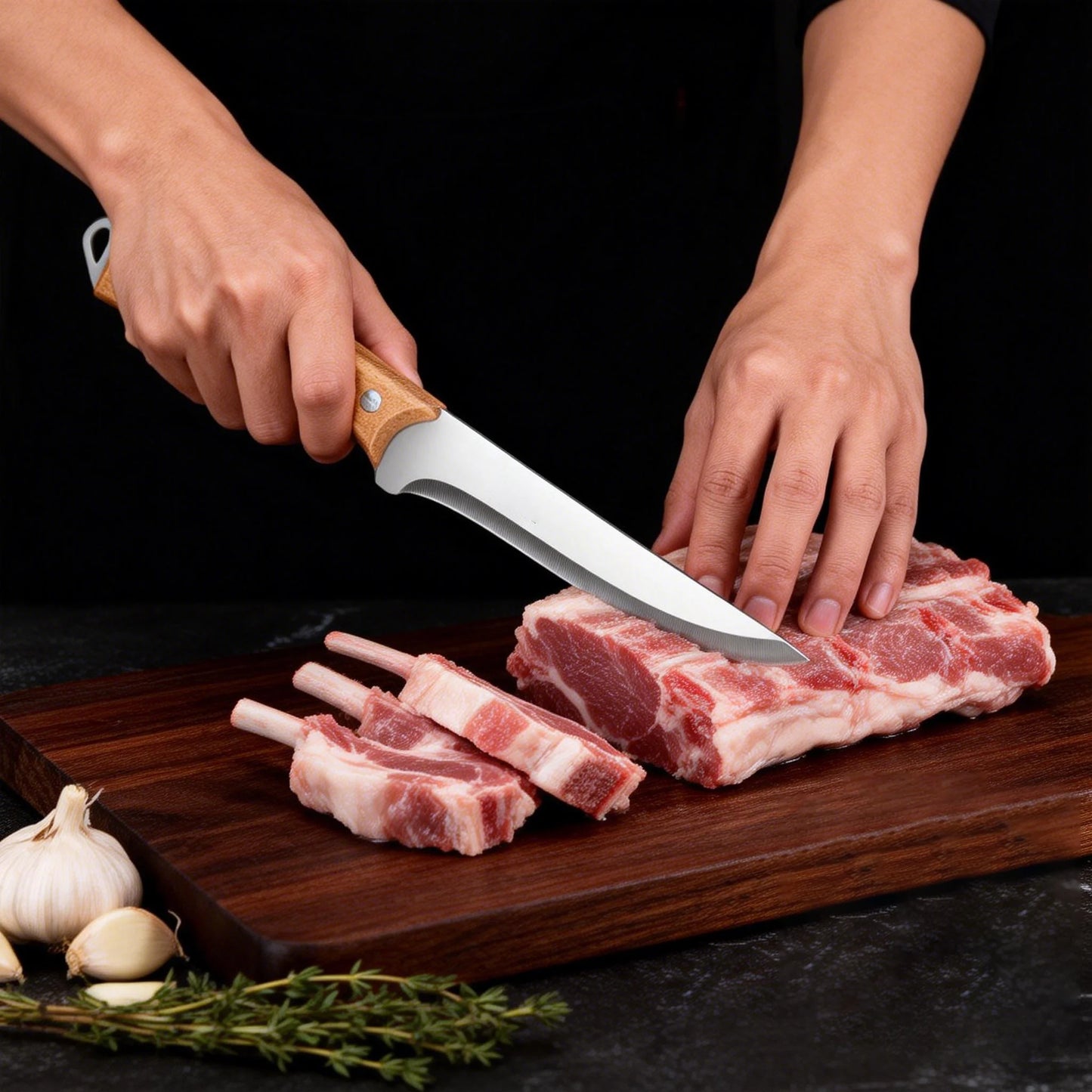 Professional forging bone removal and slicing knife set, kitchen knife