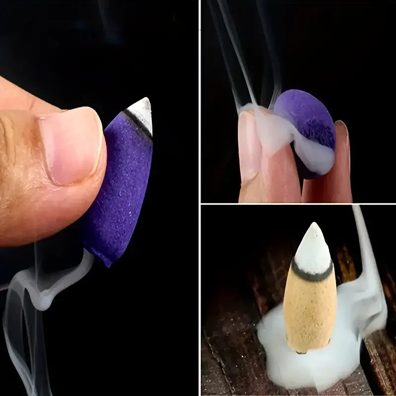 Mixed Waterfall Smoke Backflow Natural Incense Cone Incense Sandal