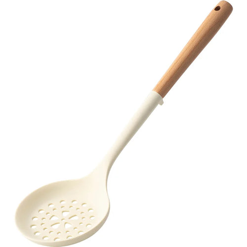 Silicone Kitchen Utensils Set Wooden Handle Non-stick Spatula Cookware