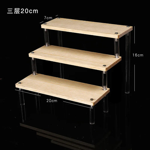 1-5 Tier Acrylic Display Stand,Clear Display Riser Rack for