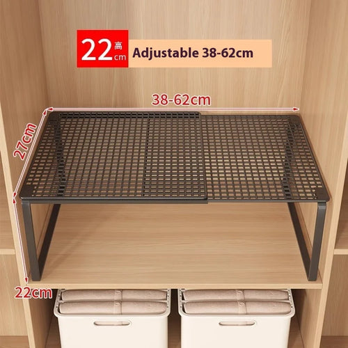 Retractable Wardrobe Storage Layered Organizer, Clothes Rack Internal