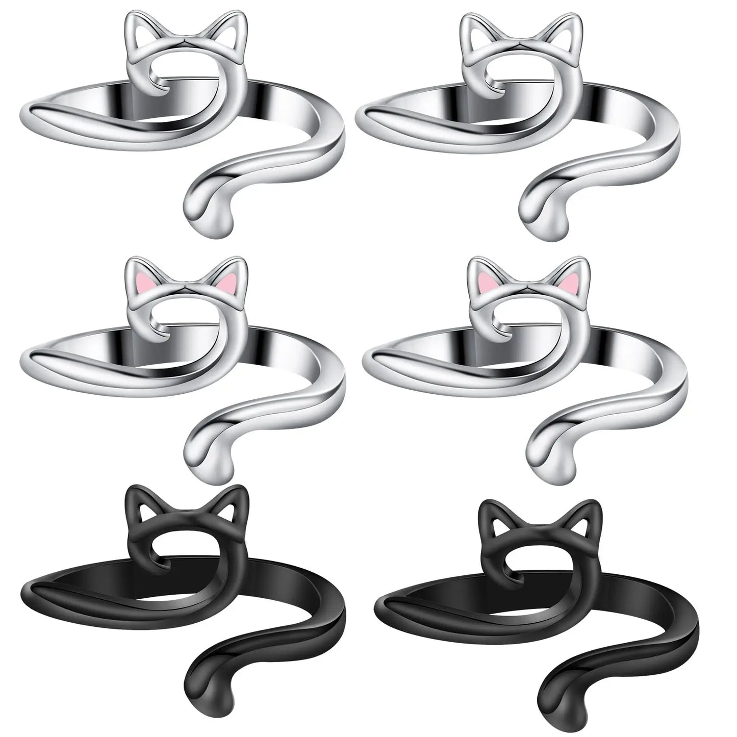 2pcs Adjustable Knitting Crochet Loop Ring Knittied Yarn Guide Finger